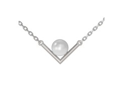 Серебряное колье с жемчугом