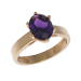 Золотое кольцо с аметистом