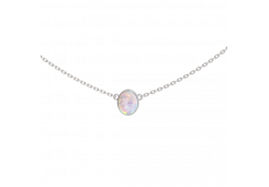 Серебряное колье с опалом