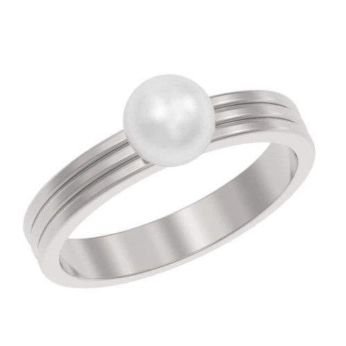 Серебряное кольцо с жемчугом