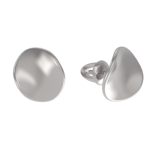 Серебряные cерьги пусеты (гвоздики)