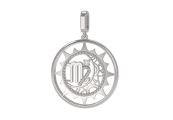 Серебряная подвеска с фианитом