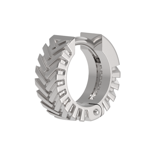 Серебряная серьга классическая