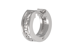 Серебряная серьга классическая