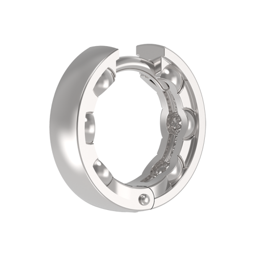 Серебряная серьга классическая