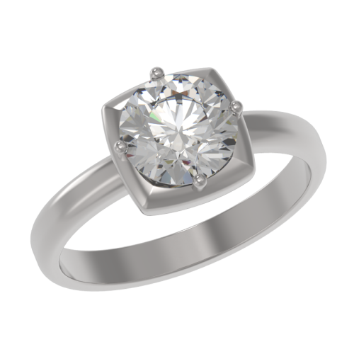 Серебряное кольцо с фианитом