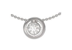 Серебряная подвеска с фианитом