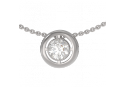 Серебряная подвеска с фианитом