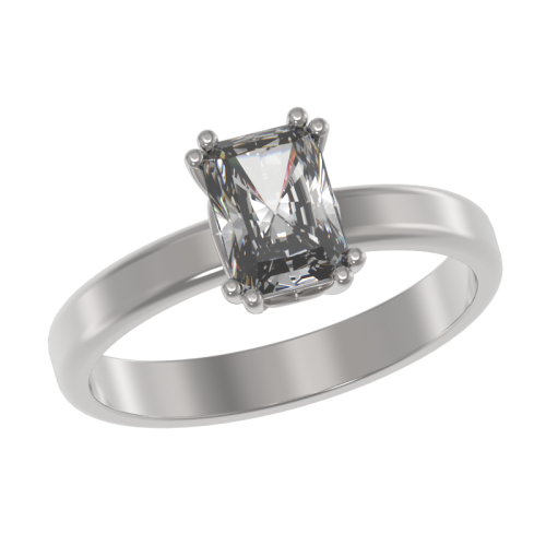 Серебряное кольцо с фианитом