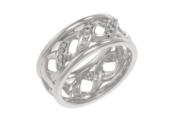 Серебряное кольцо с фианитом