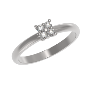 Серебряное кольцо с фианитом