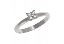 Серебряное кольцо с фианитом