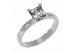 Серебряное кольцо с фианитом