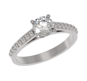 Серебряное кольцо с фианитом