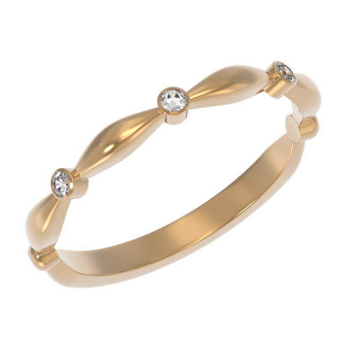 Золотое кольцо с бриллиантом