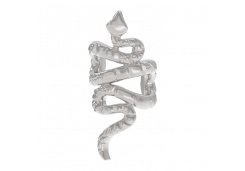 Серебряная серьга классическая