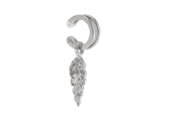 Серебряная серьга классическая