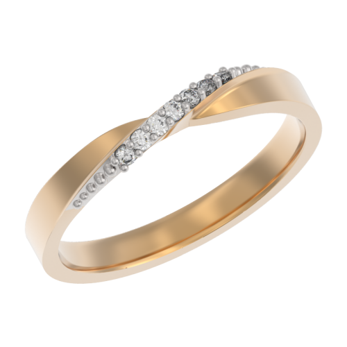 Золотое кольцо с бриллиантом