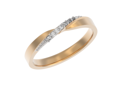 Золотое кольцо с бриллиантом