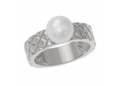 Серебряное кольцо с жемчугом