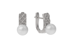 Серебряные cерьги с жемчугом