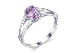 Серебряное кольцо с аметистом