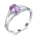 Серебряное кольцо с аметистом
