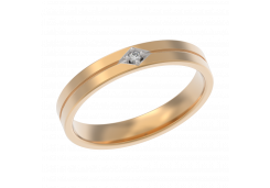 Золотое кольцо с бриллиантом