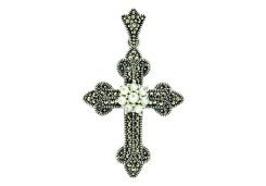 Серебряная подвеска с жемчугом