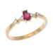 Золотое кольцо с рубином