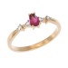 Золотое кольцо с рубином