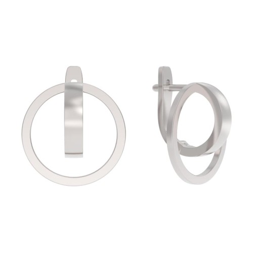 Серебряные cерьги классические