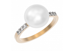 Золотое кольцо с жемчугом