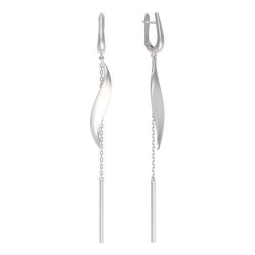 Серебряные cерьги висячие