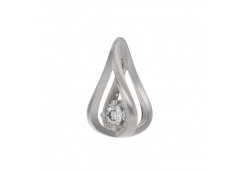 Серебряная подвеска с фианитом