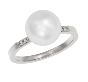 Серебряное кольцо с жемчугом