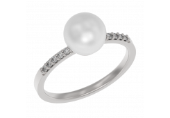 Серебряное кольцо с жемчугом