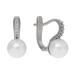 Серебряные cерьги с жемчугом
