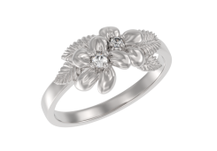 Серебряное кольцо с фианитом