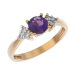 Золотое кольцо с аметистом
