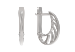 Серебряные cерьги классические