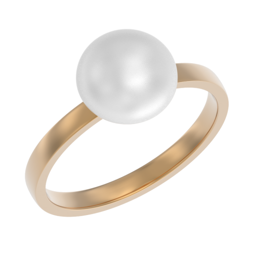 Золотое кольцо с жемчугом