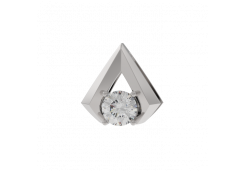 Серебряная подвеска с фианитом