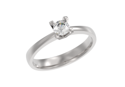 Серебряное кольцо с фианитом