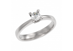 Серебряное кольцо с фианитом