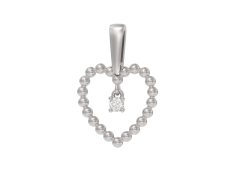 Серебряная подвеска с фианитом