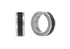 Серебряные cерьги классические с эмалью