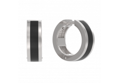 Серебряные cерьги классические с эмалью