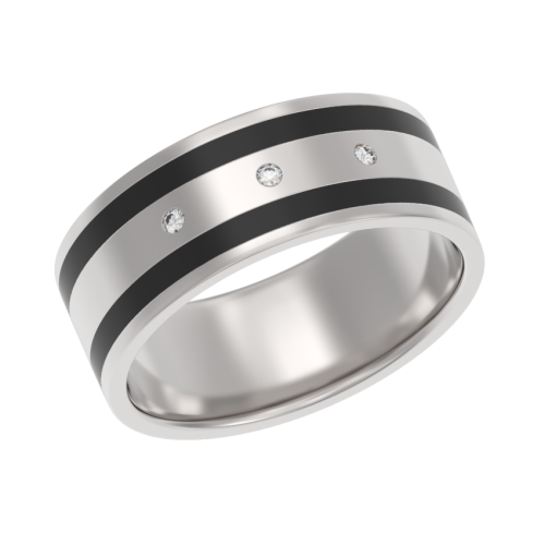 Серебряное кольцо с эмалью