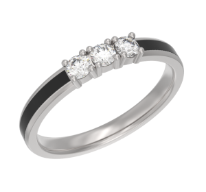 Серебряное кольцо с эмалью